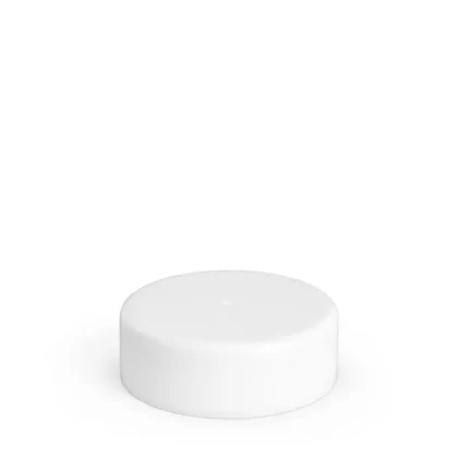 Child Resistant | Smooth Push Down & Turn Plastic No Text Caps w/ Foil Liner | 38mm – Matte White – 320 Count