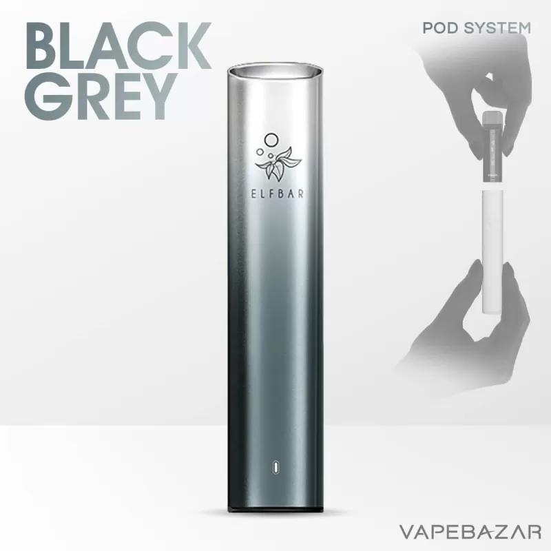 Elf Bar MATE500 Pod Vape Kit – Black Grey - 500 mAh - Image 2
