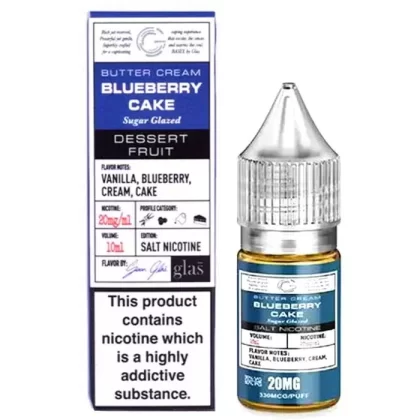 Glas Basix Salt Nicotine Blueberry Cake (Vanilla, Blueberry, Cream)