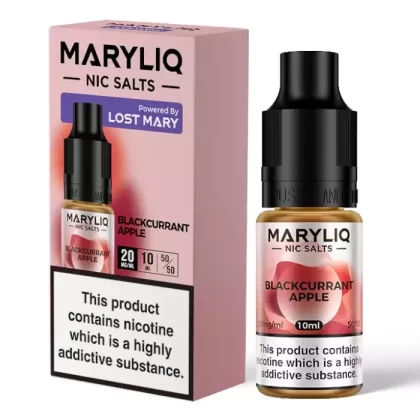 BLACKCURRANT APPLE NIC SALT E LIQUID BY MARYLIQ