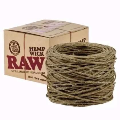 RAW Hemp Wick – 100ft - Ecigdepot