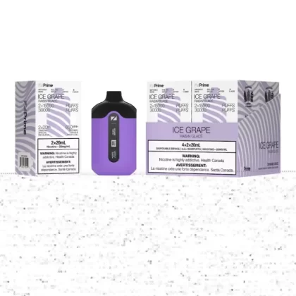 ZPrime Disposable Vape – Zpods – 30K Puff Combo – Ice Grape