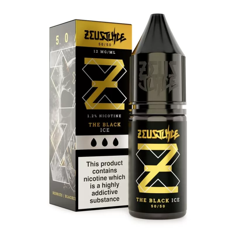 The Black Ice E-Liquid 50/50 Series by Zeus Juice (10ml) - 3mg