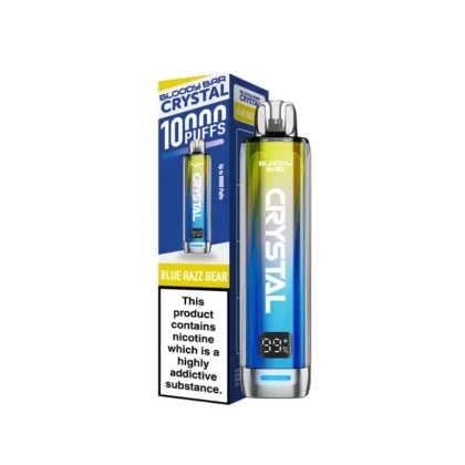 Bloody Bar Crystal 10000 Disposable Vape Kit Pack of 5 - Blue Razz Lemonade pack of 5