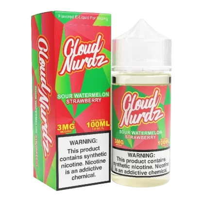 Sour Watermelon Strawberry – Cloud Nurdz – 100mL