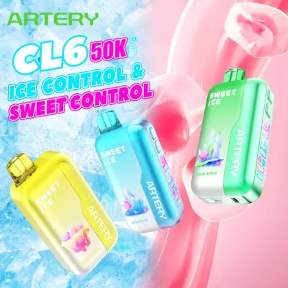 ARTERY CL6 Sweet & Ice Control Disposable Device - 50000 Puffs - Blue Razz