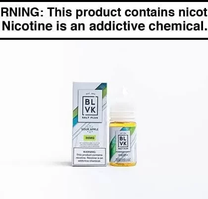 SOUR APPLE ICE BY BLVK UNICORN SALT 30ML - Vapejuice