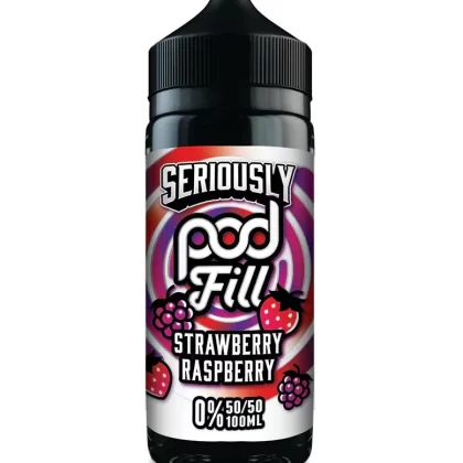 Strawberry Raspberry By Seriously Pod 50/50 Fill E-Liquid 100ml Shortfill