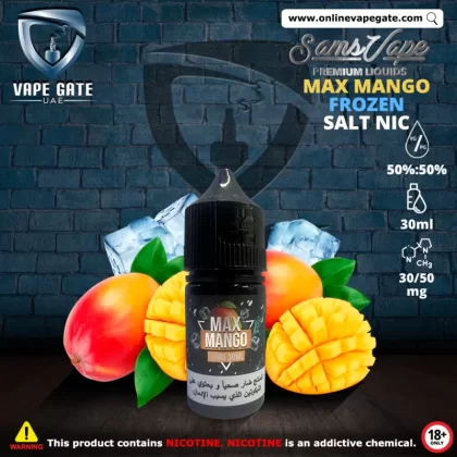 Frozen Max Mango Saltnic 30ml - Sam Vapes - 50 mg / 30 ml