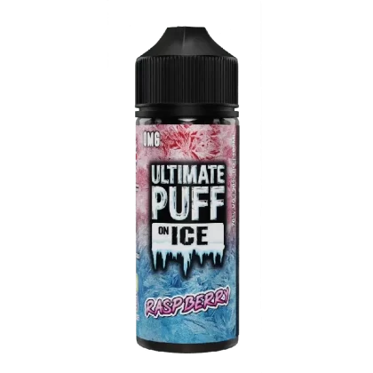 ULTIMATE PUFF ON ICE RASPBERRY 100ML SHORTFILL E-LIQUID