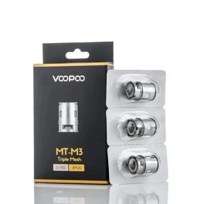VooPoo MT M3 Coils – 0.17 ohm Triple Mesh – 3pcs For VooPoo Maat Kit (Exluding the Volcano Crater Design) - VooPoo / 0.17 Ohm / 3 Coils