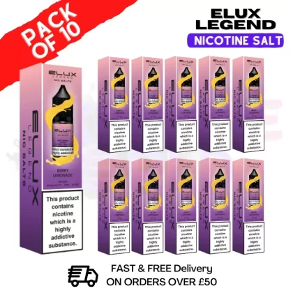 Berry Lemonade Elux Legend Nic Salt BOX OF 10