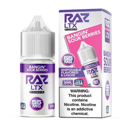 Bangin Sour Berries SALT – Pod Juice x RAZ LTX – 30mL