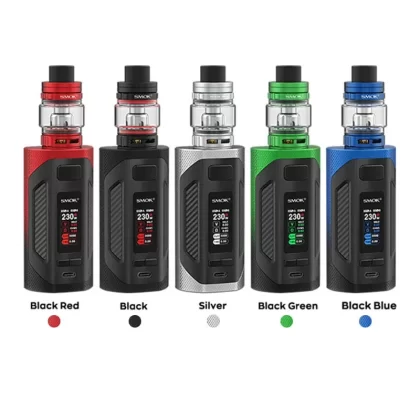 SMOK RIGEL VAPE KIT - Colour#Black / Red>Silver>Black>Black / Green>Black / Blue