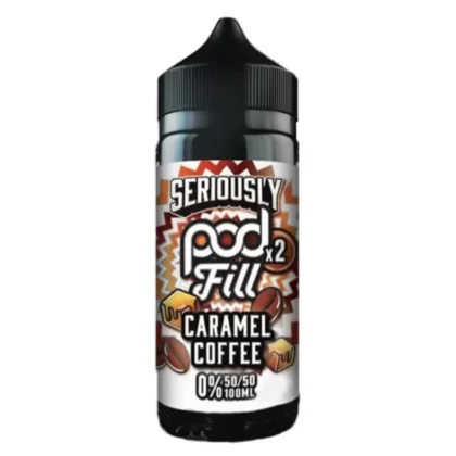 Seriously Pod Fill Caramel Coffee 100ml Short Fill E Liquid - Vape Product, Vape Product