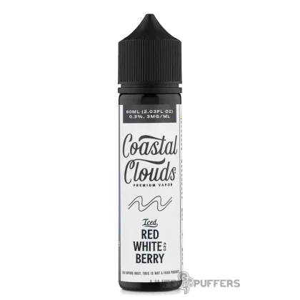 Coastal Clouds – Iced Red White and Berry 60mL - Nicotine Strength#0mg>3mg>6mg