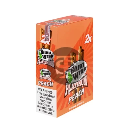 Double Platinum Peach Wraps 25 Pouchs of 2