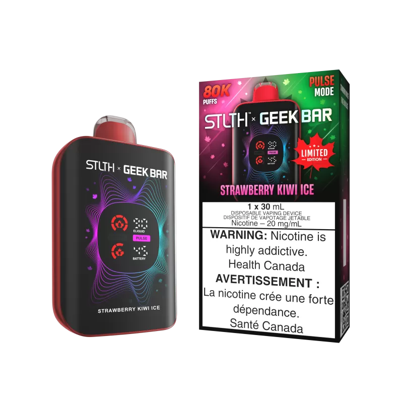 STLTH x GEEK BAR CANADA LIMITED EDITION - Strawberry Kiwi Ice - 20 mg/mL (wholeseller) - Excise AB, 20 mg/mL - AB