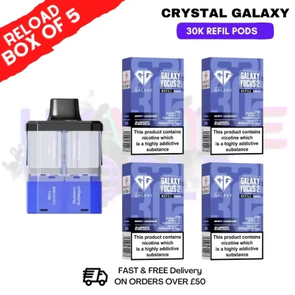 Berry Lemonade Crystal Galaxy 30K Replacement Pods Box Of 5
