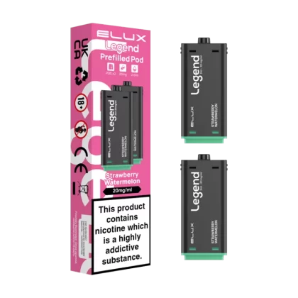 Strawberry Watermelon Elux Legend 1500 Pods - 20mg - Vape Product (8F0A55)