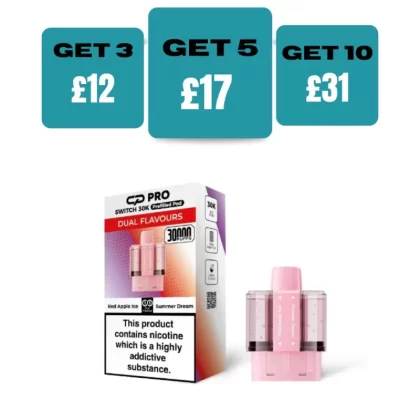Red Apple Ice / Summer Dream - CP Pro Switch 30k Prefilled Pods - Red Apple Ice / Summer Dream