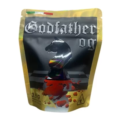 Bag King Godfather OG Strain Child-Resistant Mylar Bag | 1/8 oz
