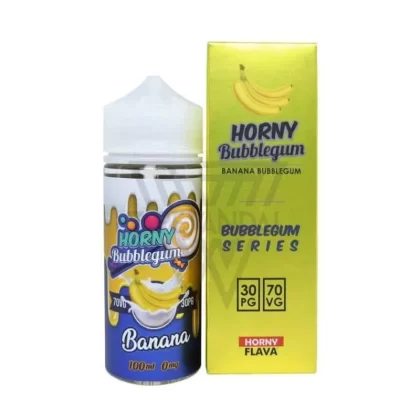 Horny Bubblegum Banana 100ml E Liquid by Horny Flava - 3 mg / 100 ml