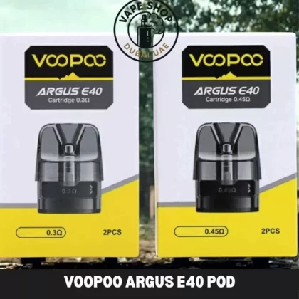 Voopoo Argus E40 Pod Cartridge 2pcs Pack - Vape Product, Vape Product (0E1E1F)