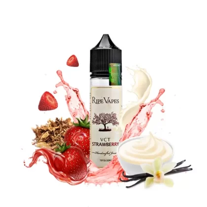 VCT STRAWBERRY BY RIPE VAPES E-LIQUID 60ML – 3MG