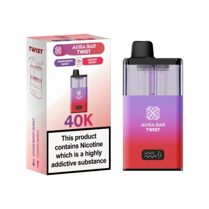 Aura Bar Twist 40K Vape Kit By Crystal Prime - Rainbow / Prime Special