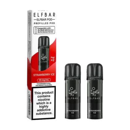 Strawberry Ice Elfbar 600 Pods - Ecigwizard
