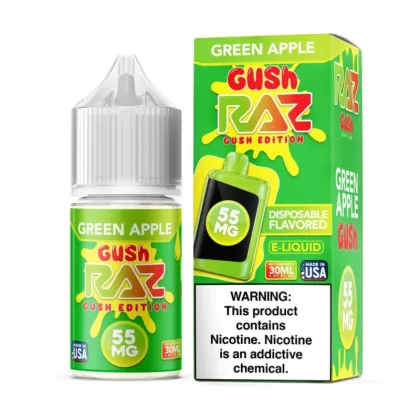 RAZ Salt "GUSH EDITION" - Green Apple Gush - 30ML E-Liquid - 35MG
