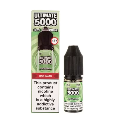 Spearmint Nic Salt E-Liquid by Ultimate 5000 Bar Salt - 5mg