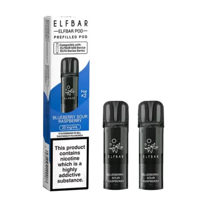 Blueberry Sour Raspberry Elfbar 600 Pods - Vapeshop Co