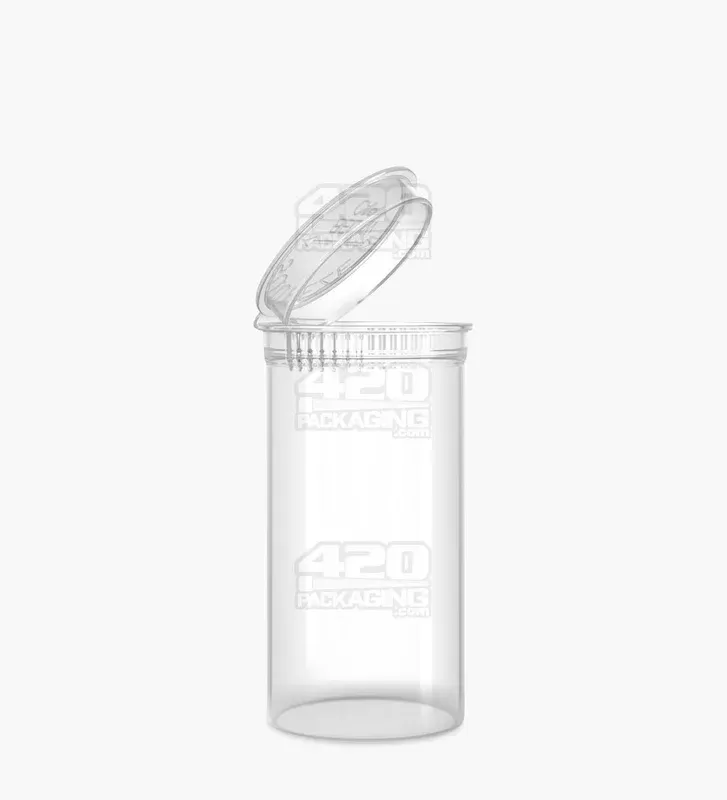Child Resistant | Clear Pop Top Bottles | 13dr – 2g – 315 Count