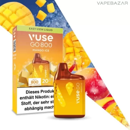 Vuse Go 800 – Mango Ice - Aromen, Propylenglykol; 20mg/ml