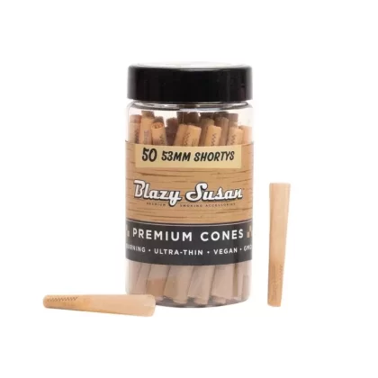Blazy Susan | Unbleached Cones | Shorty | 50ct - Vape Store