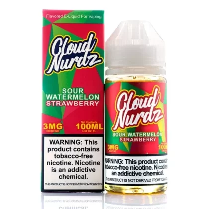 Sour Watermelon Strawberry – Cloud Nurdz E-Juice (100 ml)