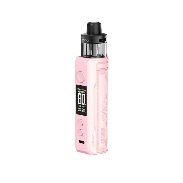VOOPOO DRAG X2 Pod Kit - Zinc Alloy + Leather; 18650*1 (Not included); Vape Product - Image 2