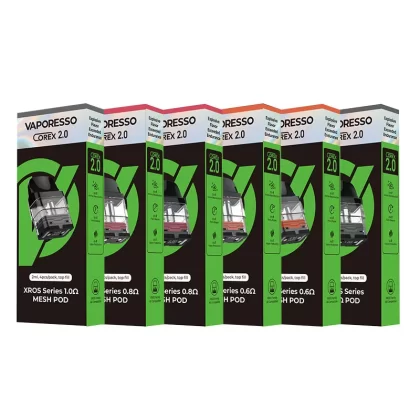 Vaporesso Xros Series Corex 2.0 Replacement Pod Cartridge for Xros / Xros 2 / Xros Mini / Xros 3 / Xros 3 Mini / Xros Nano / Xros 3 Nano / Xros Pro / Xros Cube / Xros 4 / Xros 4 Mini 2ml / 3 (B7B342)
