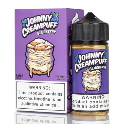 Blueberry – Johnny Creampuff – 100mL - Ecigpremium