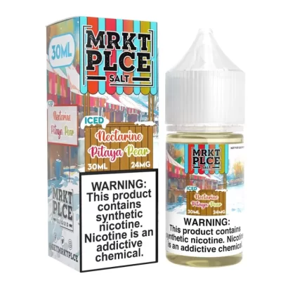 MRKT PLCE Salts ICED Nectarine Pitaya Pear 30ml Nic Salt Vape Juice - Eightvape
