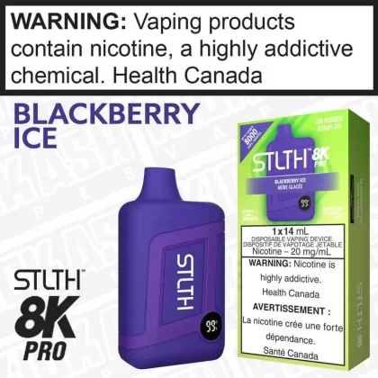 Blackberry Ice STLTH 8K Pro Disposable