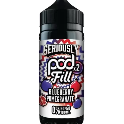DOOZY SERIOUSLY PODFILL BLUEBERRY POMEGRANATE 100ML SHORTFILL E-LIQUID