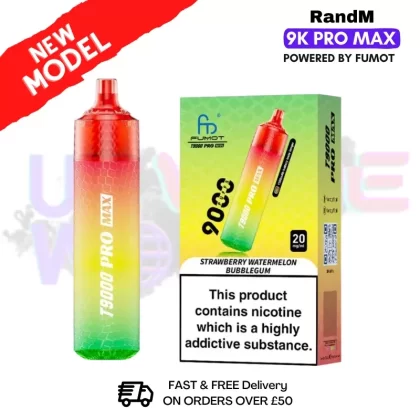 Strawberry Watermelon RandM T9000 Pro Max Pod Kit