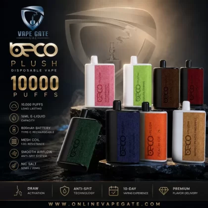 Vaptio - Beco Plush Disposable Vape (10,000 Puffs) - Blue Razz / 50 mg