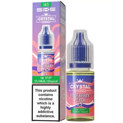Blueberry Peach Ice Nic Salt E-Liquid Original Series by SKE Crystal (10ml) - 20mg