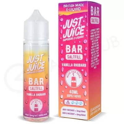 Vanilla Rhubarb Saltfill E-Liquid by Just Juice Bar 40ml