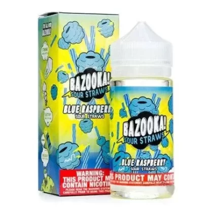 Bazooka Sour Straws Blue Raspberry