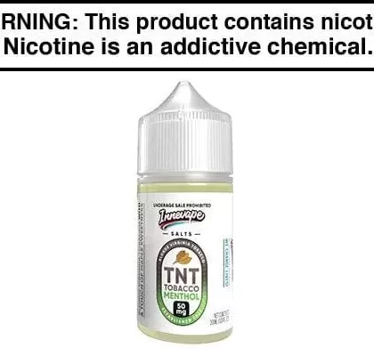 TNT TOBACCO MENTHOL BY INNEVAPE SALTS 30ML - Vapejuice